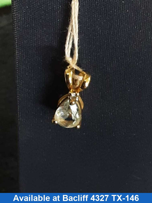 Diamond Pendant - Yellow Gold 14k (.585) 0.7 grams