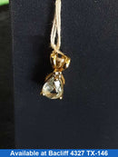 Diamond Pendant - Yellow Gold 14k (.585) 0.7 grams