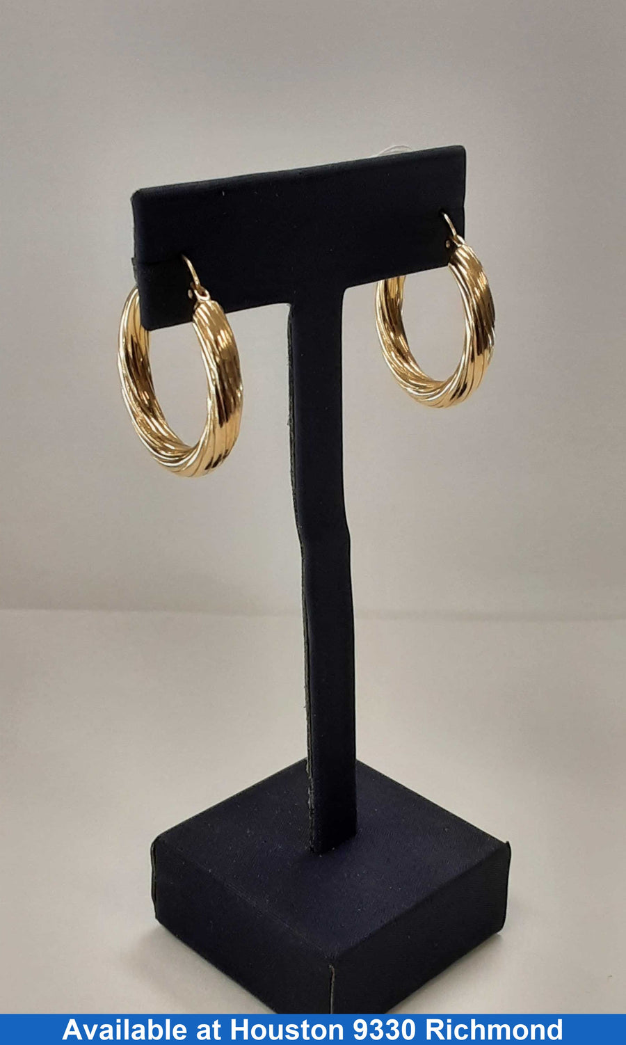 Hoop Earrings - Yellow Gold 10k (.417) 3.6 grams
