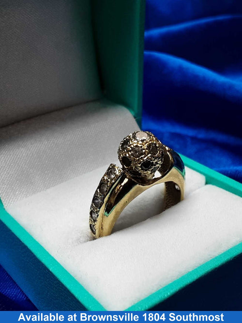 Women's Ring - Yellow Gold 10k (.417) 5.4 grams Size 8.5