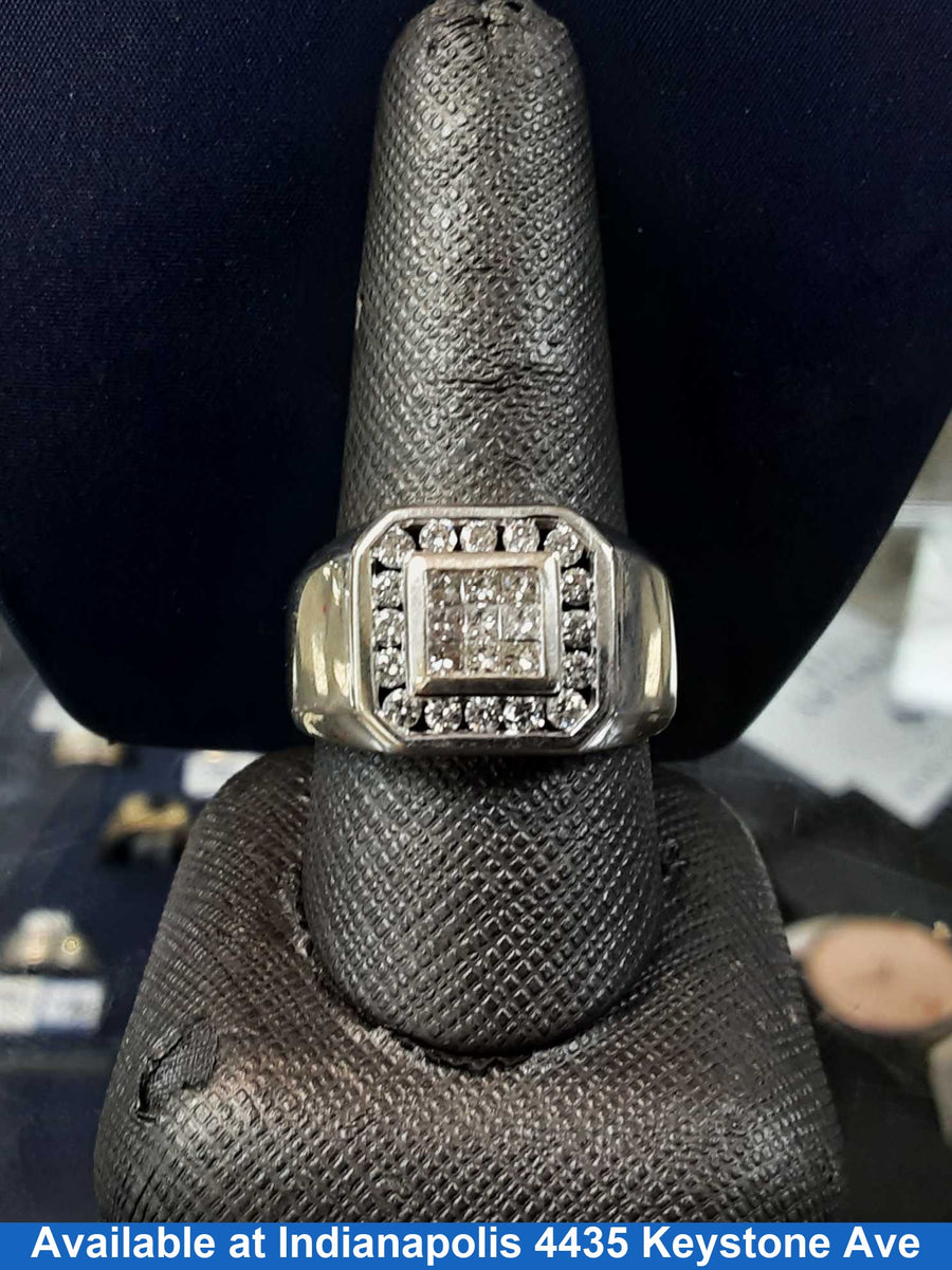 Men's Ring - White Gold 14k (.585) 12.4 grams Size 10