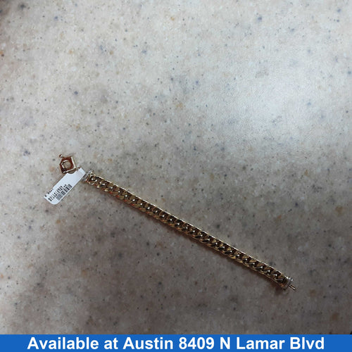 Cuban Link Bracelet - Yellow Gold 14k (.585) 11.5 grams 7 inch