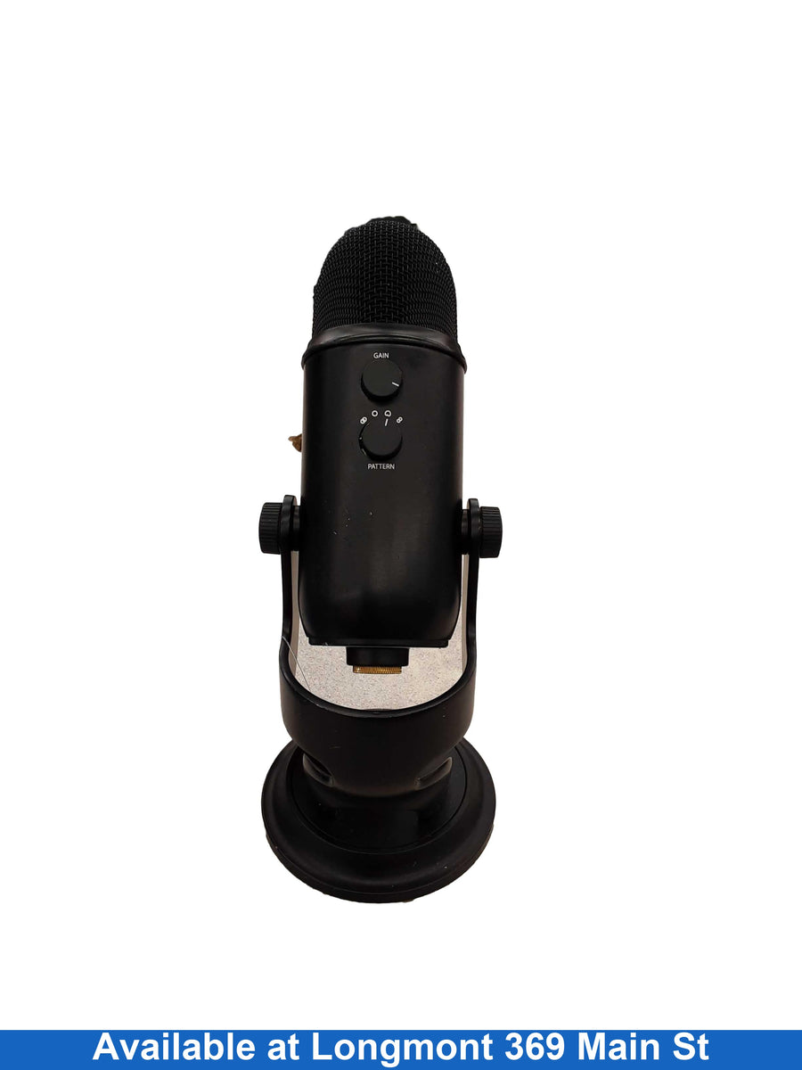 Blue 888-000322 Black Corded Microphone