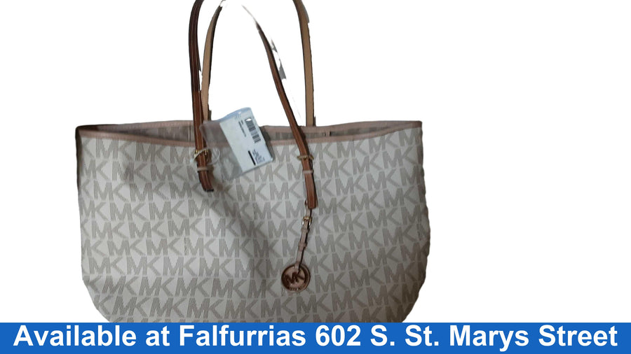Michael Kors Av-1302 Beige / Tan Purse / Handbag