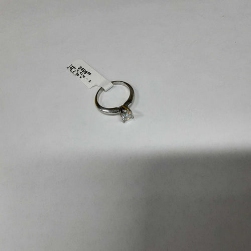 Women's Ring - Solitaire - White Gold 14k (.585) 2.9 grams Size 6