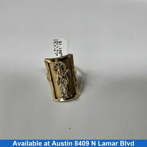 Women's Ring - Solitaire - Yellow Gold 14k (.585) 6.1 grams Size 8
