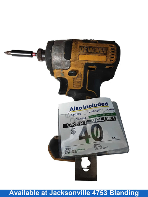 Dewalt Dcf887 Yellow Cordless Impact Drill