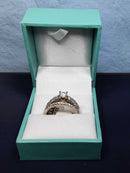 Ring - Engagement Set - White Gold 14k (.585) 7.2 grams Size 7