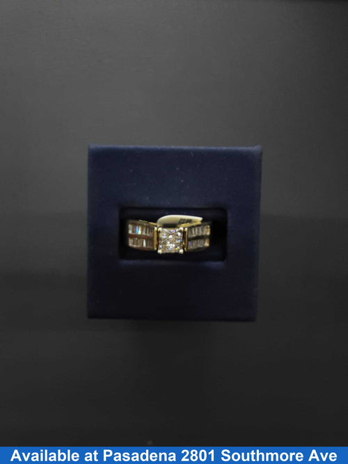 Ring - Wedding Set - Yellow Gold 14k (.585) 7 grams Size 7.5