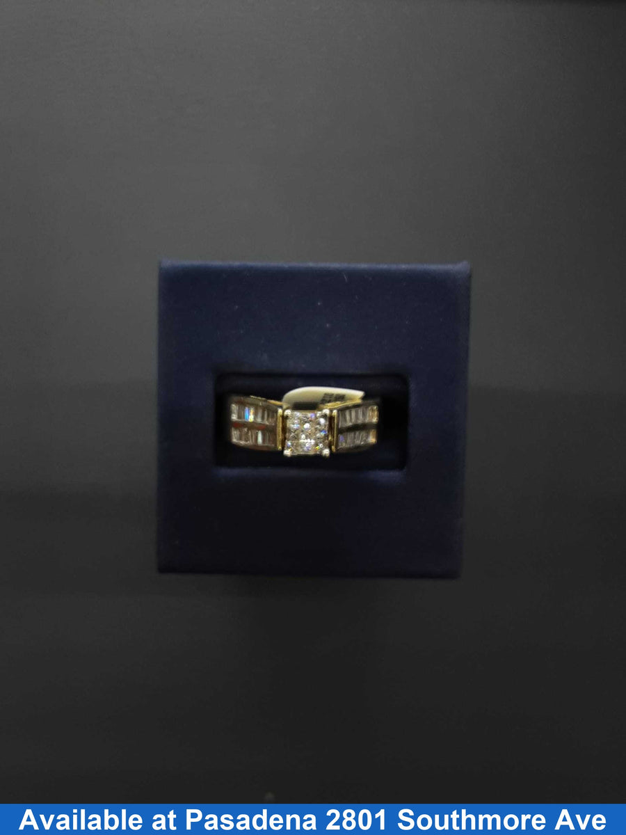 Ring - Wedding Set - Yellow Gold 14k (.585) 7 grams Size 7.5