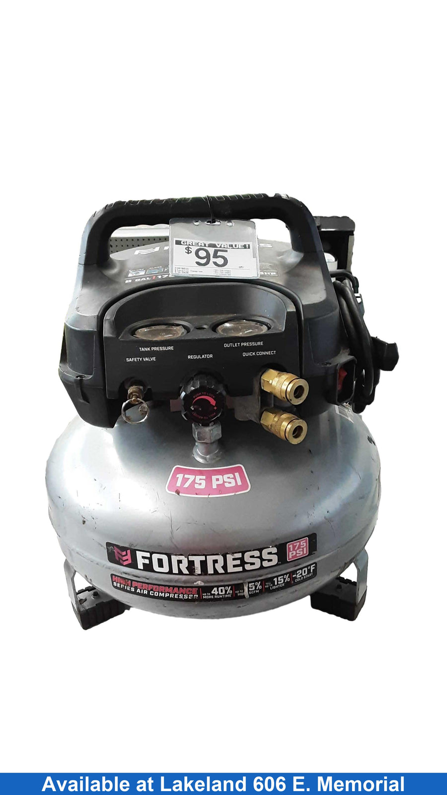 Fortress 193175514684 Silver Electric Compressor