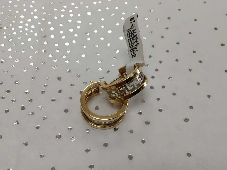 Hoop Earrings - Yellow Gold 10k (.417) 3.1 grams