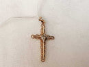 10k Yellow Gold Cross With 1 Diamond