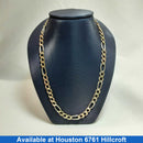 Figaro Chain - Tricolor Gold 10k (.417) 14.1 grams 20 inch