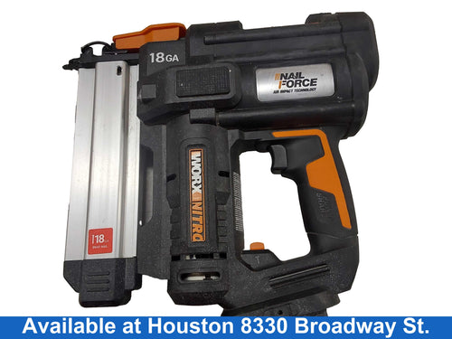 Worx Wx8421 Black Cordless Brad Nailer