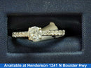 Ring - Wedding Set - White Gold 14k (.585) 2.6 Grams Size 7.5