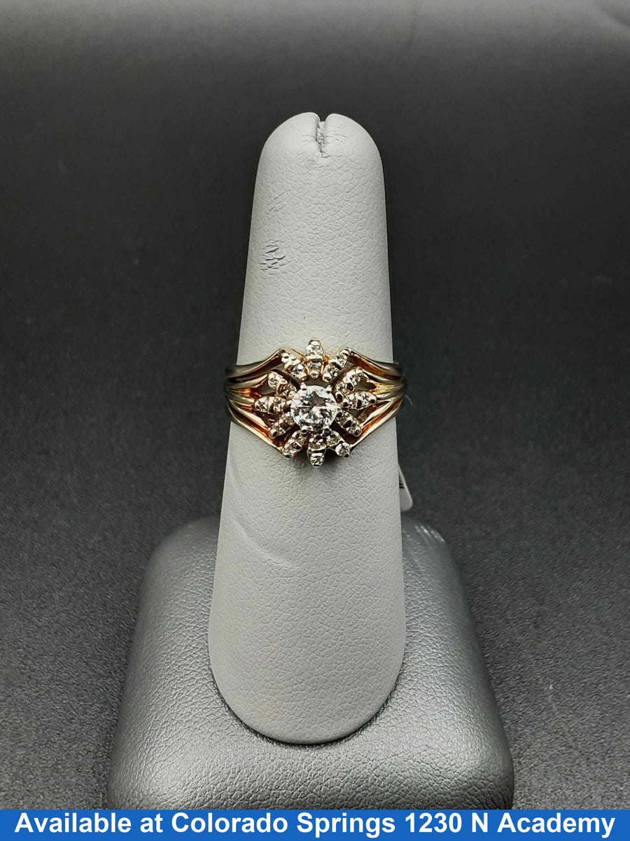 Women's Ring - Yellow Gold 14k (.585) 4.8 grams Size 7