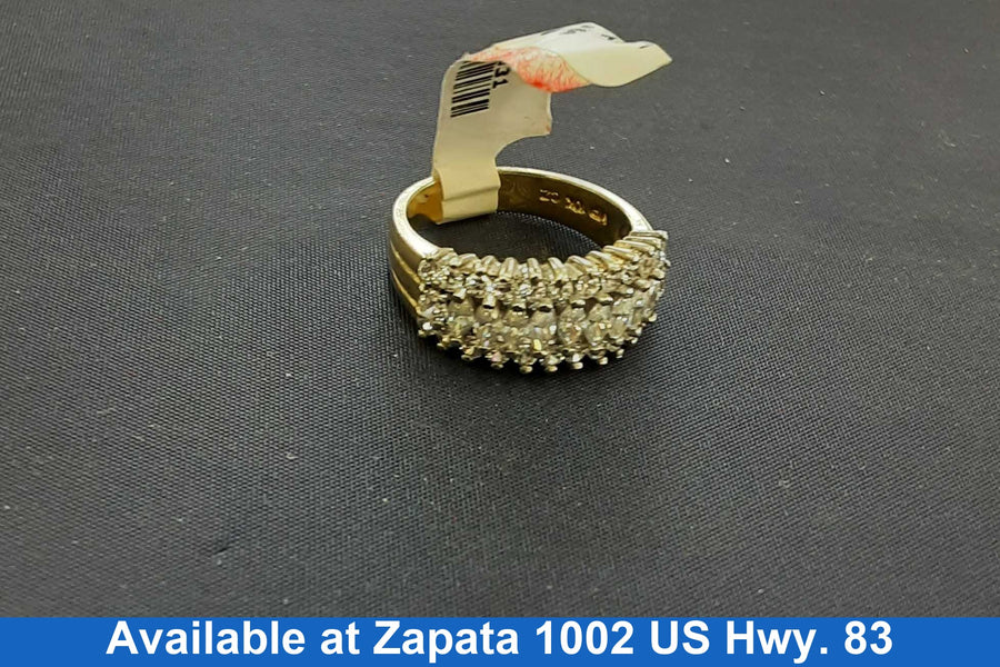 Women's Ring - Yellow Gold 10k (.417) 4.1 grams Size 8.5