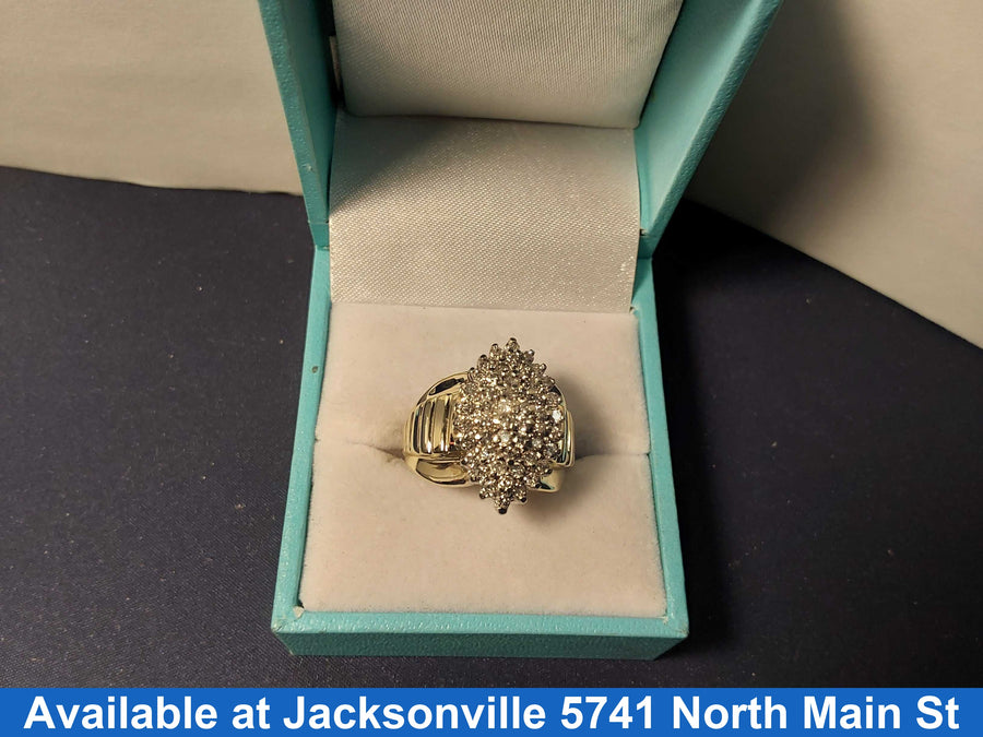 Women's Ring - Yellow Gold 10k (.417) 5.4 grams Size 9