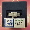 Women's Ring - White Gold 14k (.585) 3.5 grams Size 8