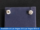 Double Stud Earrings - White Gold 14k (.585) 1.5 grams