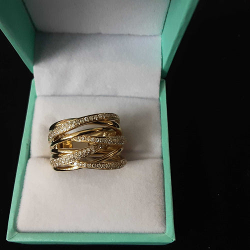Women's Ring - Yellow Gold 14k (.585) 8.8 grams Size 20