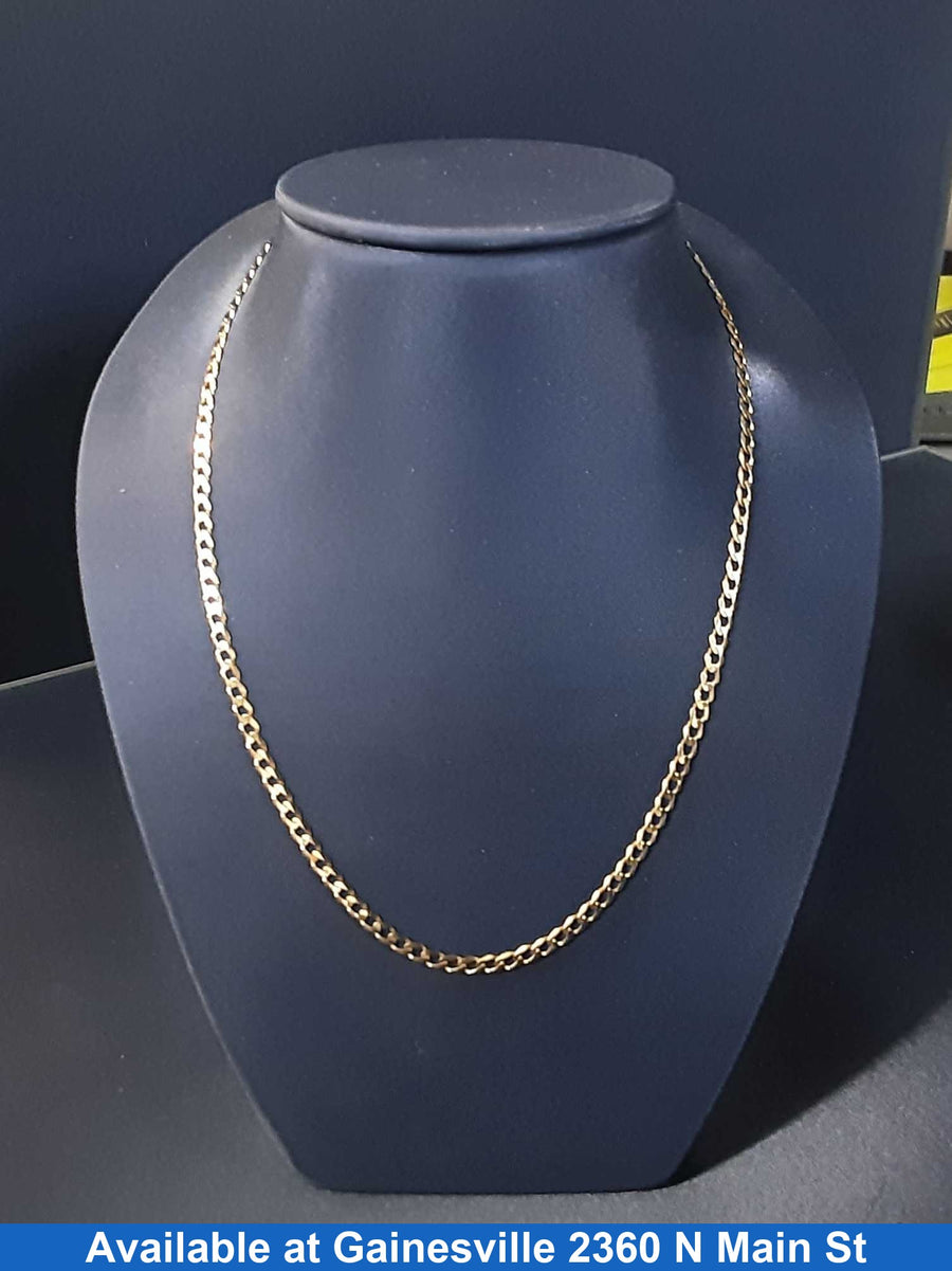 Cuban Link Chain - Yellow Gold 10k (.417) 6 grams 20 inch