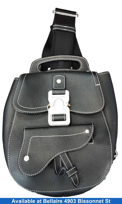 Christian Dior Mini Gallop Backpack Black Purse / Handbag