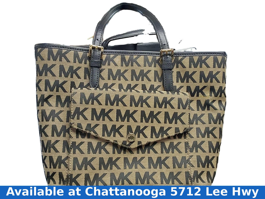 Michael Kors Jet Set Signature Tote Beige / Tan Purse / Handbag