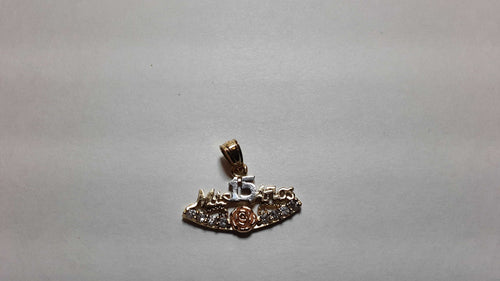 Pendant - Tricolor Gold 10k (.417) 1.1 grams