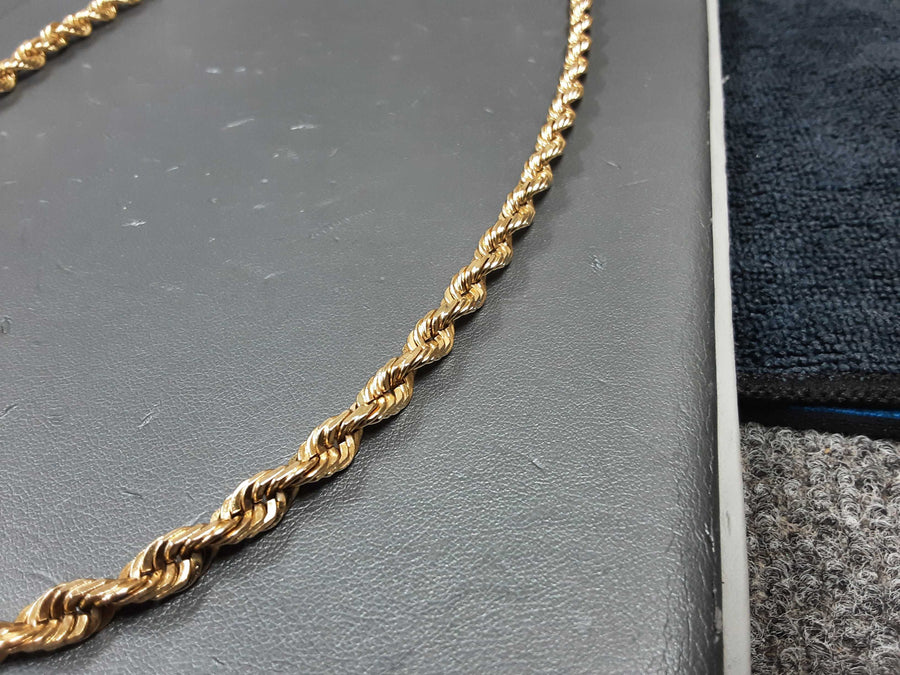 Rope Chain - Yellow Gold 10k (.417) 49.6 grams 23 inch