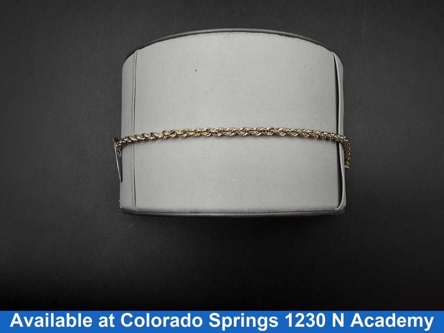Rope Bracelet - Yellow Gold 14k (.585) 15 grams 8 inch