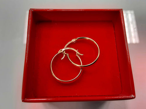 Hoop Earrings - Yellow Gold 18k (.750) 1.2 grams
