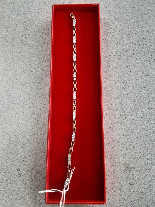 Tennis Bracelet - Yellow Gold 10k (.417) 4.8 grams 7 inch