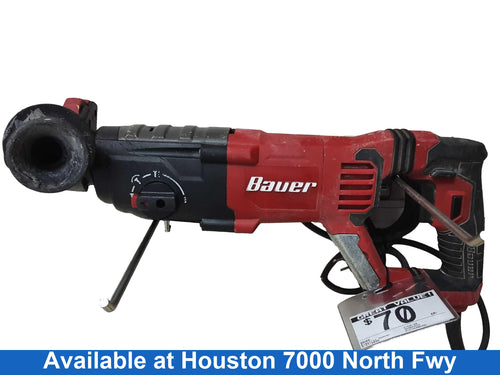 Bauer 2142e-eb Red Corded Hammer Drill