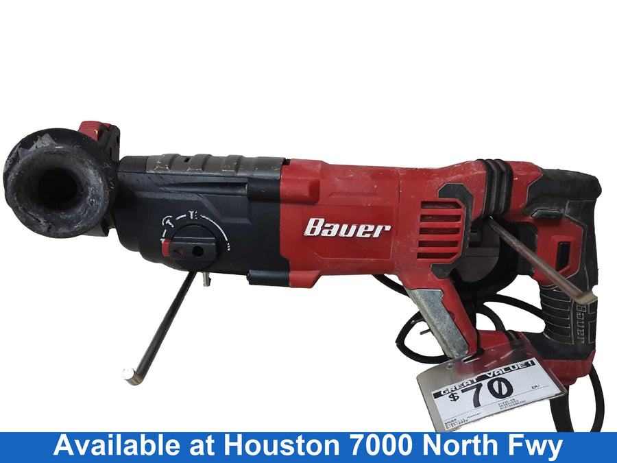 Bauer 2142e-eb Red Corded Hammer Drill
