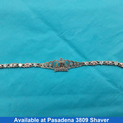 ID Bracelet - Tricolor Gold 14k (.585) 7.6 grams 7 inch