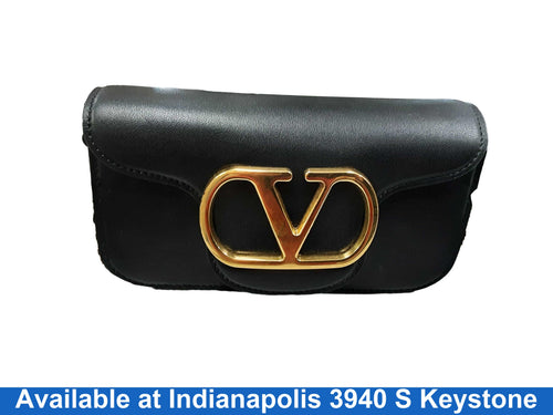 Valentino Loco Small Shoulder Bag Black Purse / Handbag