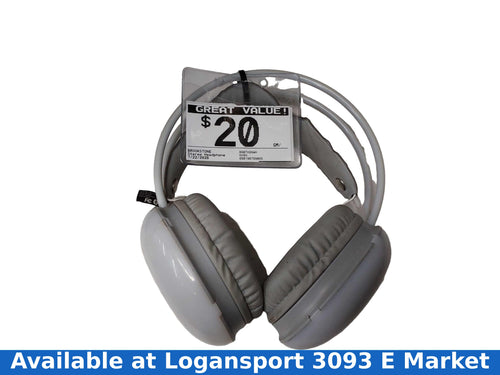 Brookstone Bsbth24wh White Stereo Headphone
