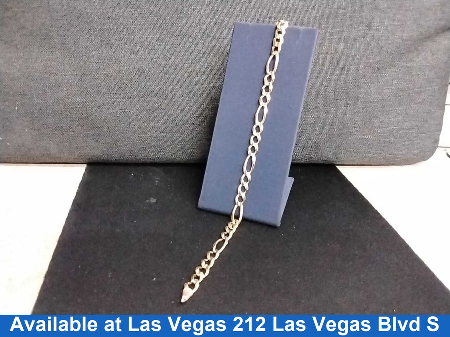 Figaro Bracelet - Yellow Gold 14k (.585) 13.7 grams 10 inch