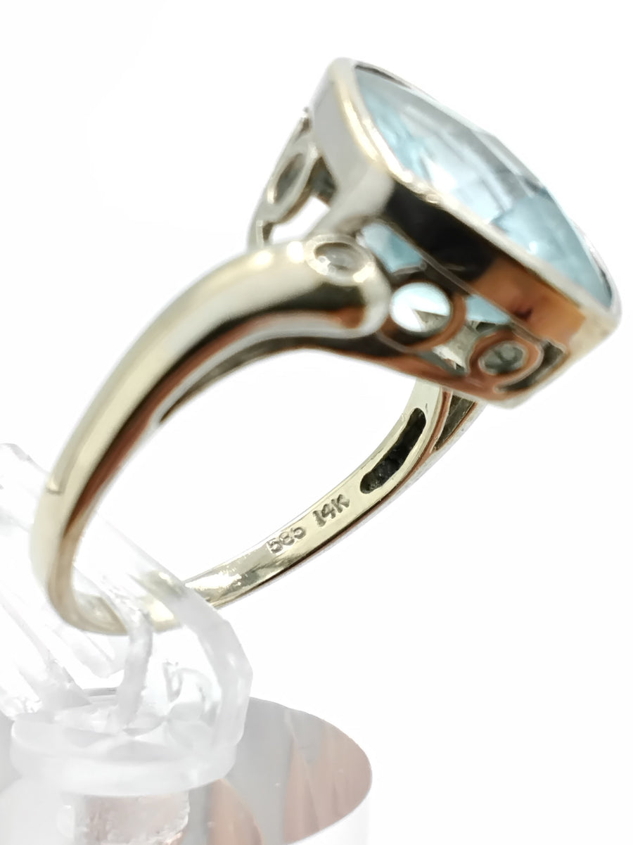 Women's Ring - White Gold 14k (.585) 4.5 grams Size 6.5