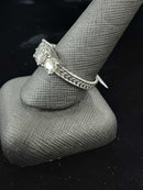 Women's Ring - Anniversary - White Gold 14k (.585) 5.8 grams Size 9.5