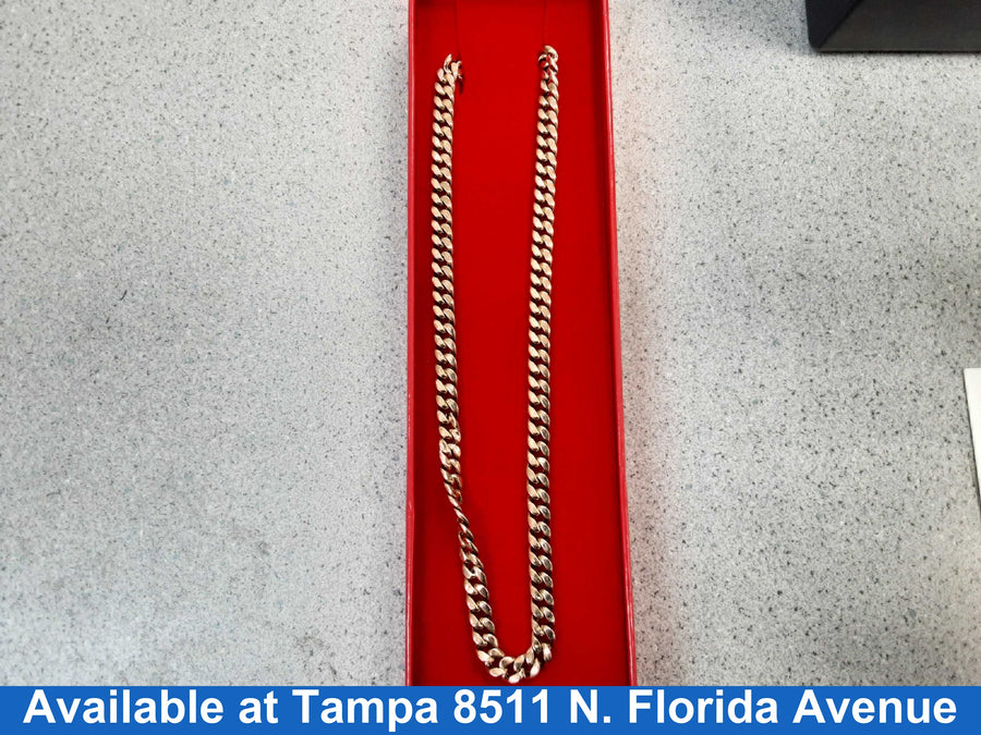 Cuban Link Chain - Yellow Gold 10k (.417) 23.2 grams 24 inch