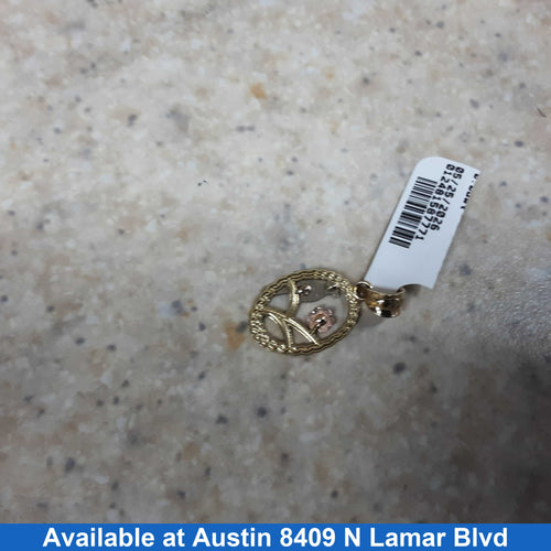 Pendant - Tricolor Gold 14k (.585) 1.1 grams