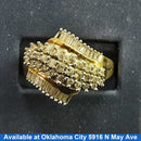 Women's Ring - Yellow Gold 10k (.417) 5.1 grams Size 11.5