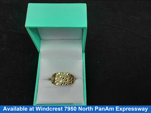 Men's Ring - Yellow Gold 10k (.417) 2.8 grams Size 11