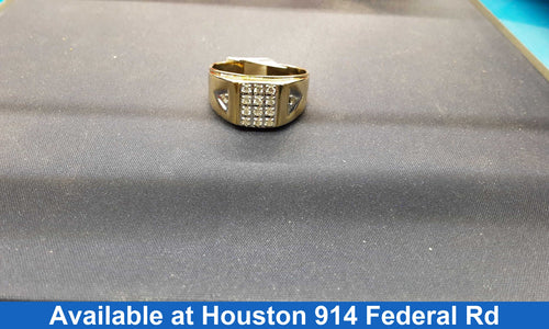 Men's Ring - Yellow Gold 10k (.417) 3 grams Size 8.5