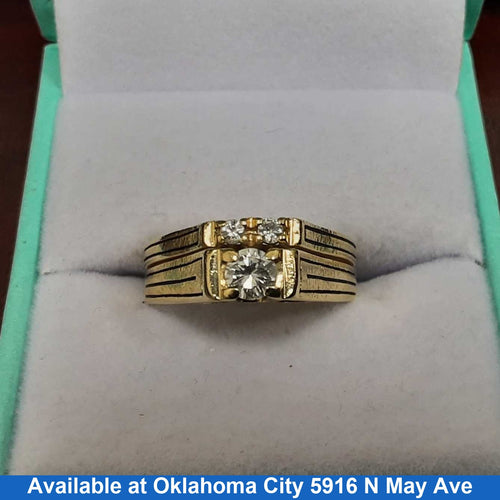 Ring - Engagement Set - Yellow Gold 14k (.585) 5.8 grams Size 7.5