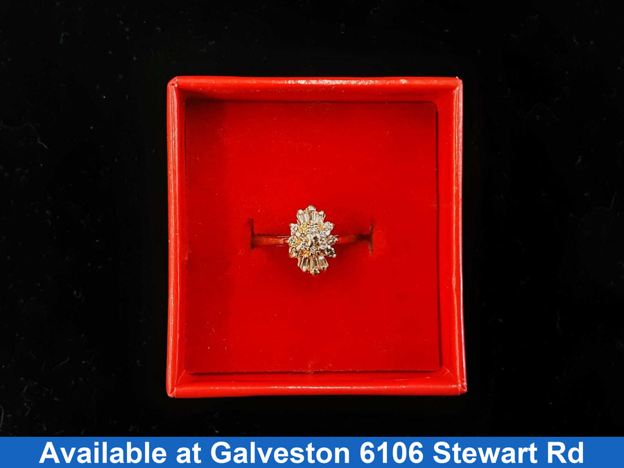 Women's Ring - Yellow Gold 14k (.585) 2.3 grams Size 7