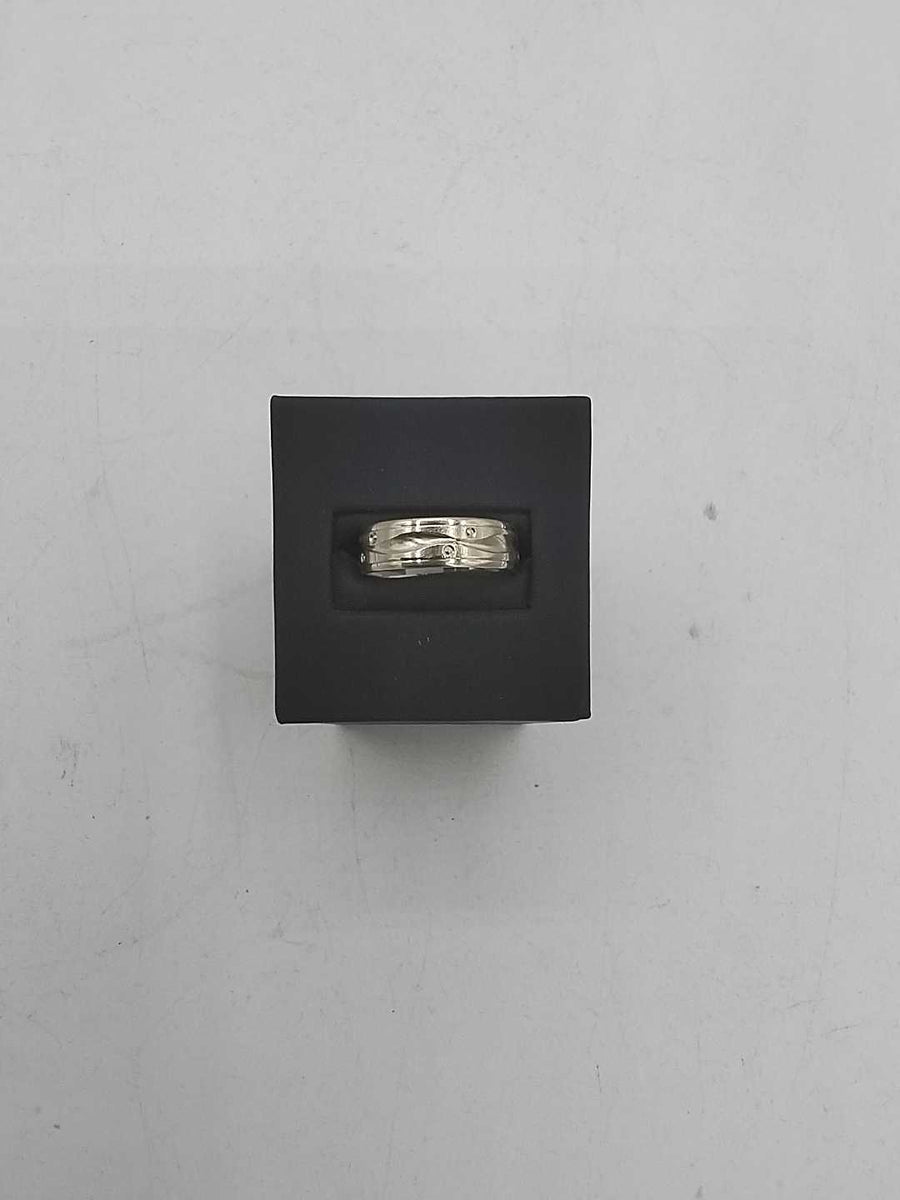 Men's Ring - White Gold 10k (.417) 4.1 grams Size 20